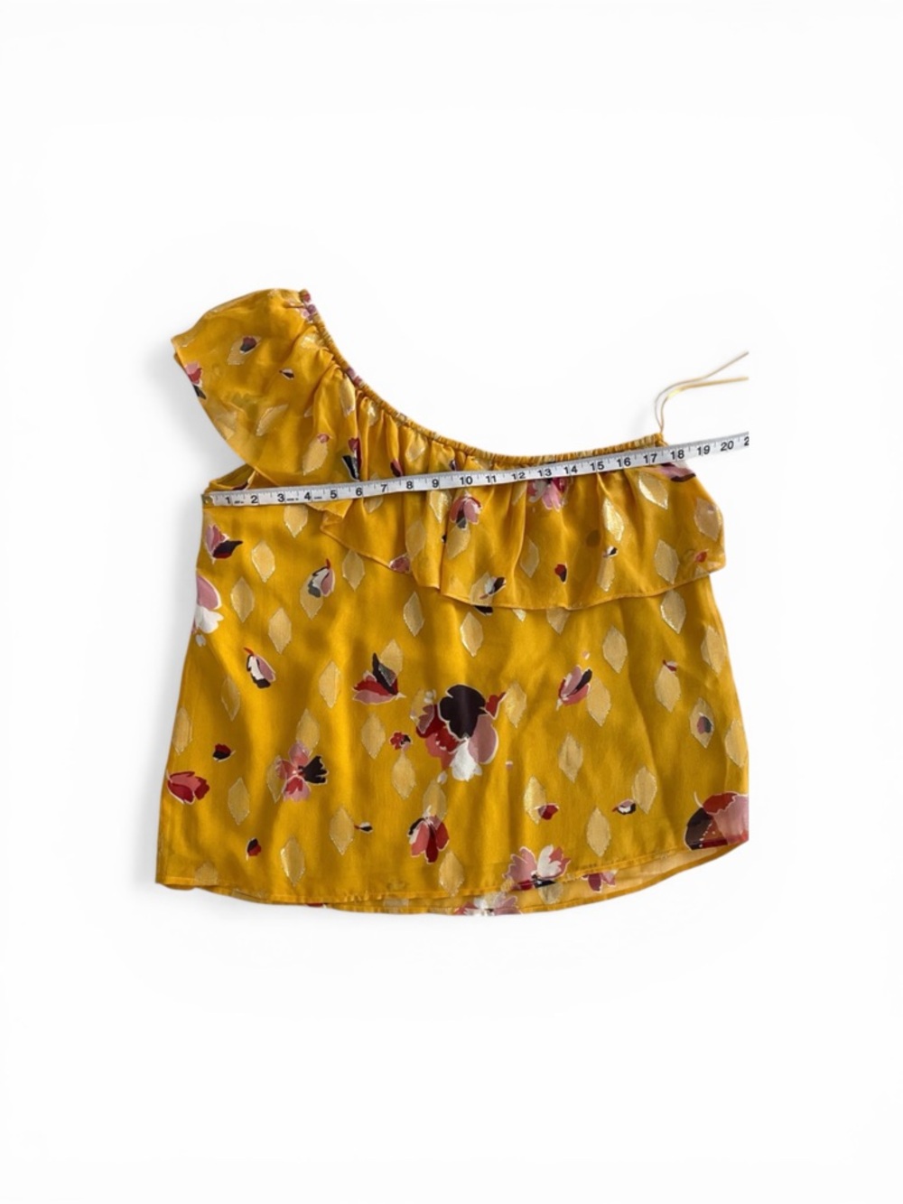 Sezane Adelie One Shoulder Silk Blouse - Picture 6 of 9